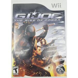 GI Joe The Rise of Cobra Nintendo Wii 2009 Video Game w/ User Manual TESTED